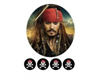 Papel Tarta Jake y los piratas 2