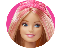 Papel Barbie tarta redonda 20 cm