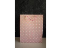 BOLSA PAPEL ASA ALGODÓN 16X8X14 CM KRAFT MARRÓN 