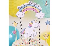 Topper para tarta unicornio 1