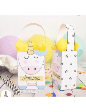 Cajita imprimible unicornio 1
