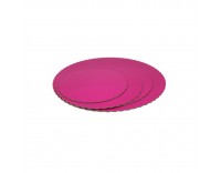 Base de tarta redonda color rosa 35 cm grosor 3mm