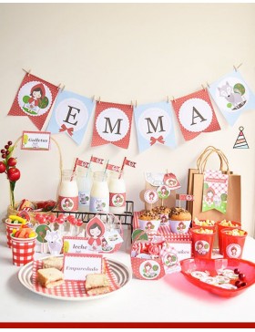 Imprimible Fiesta Caperucita Roja