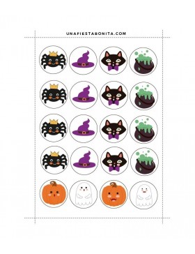 Papel Halloween kit de fiesta