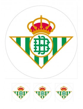 Papel de azúcar escudo Betis