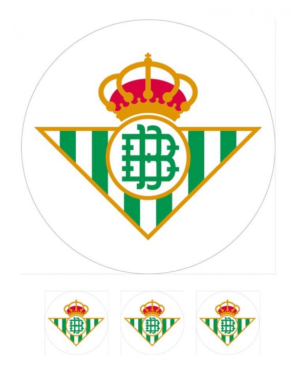 Papel de azúcar escudo Betis