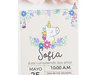 Unicornio 2 invitaciones