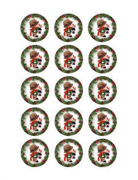 Papel de azúcar Navidad 10