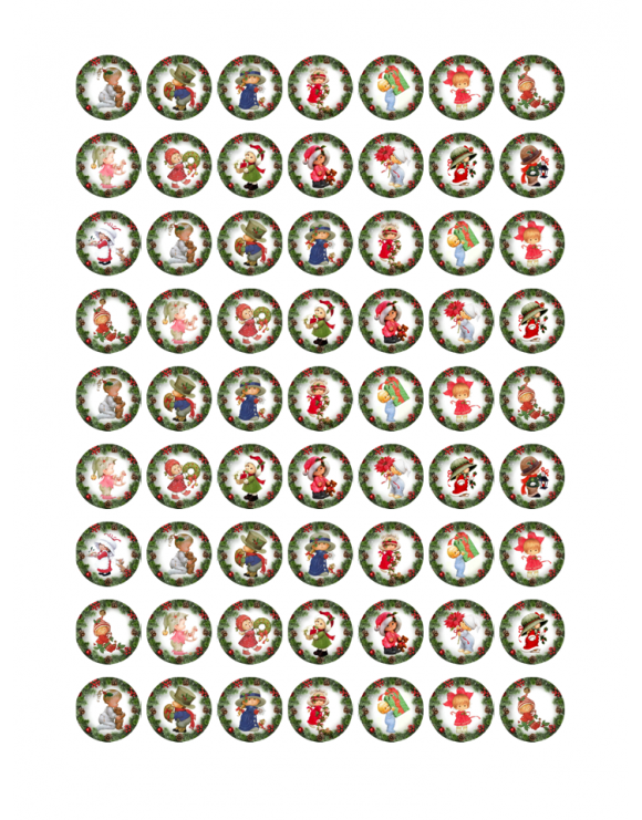 Papel de azúcar minioreo Navidad 1