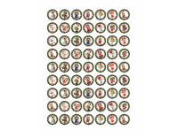 Papel de azúcar minioreo Navidad 1