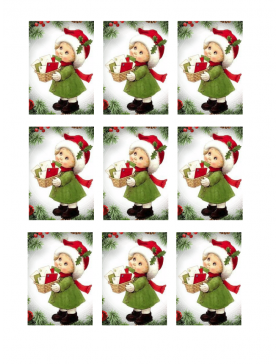 Papel de azúcar Navidad 14