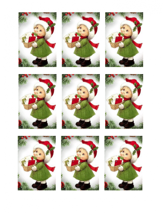 Papel de azúcar Navidad 13