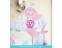 Imprimible Fiesta sirena