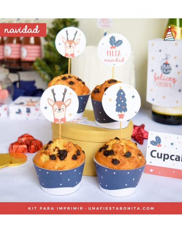 Toppers IMPRESOS para cupcakes
