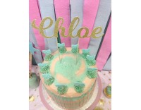 Topper Dorado Personalizado 1 línea