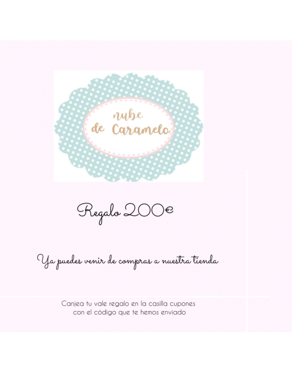 Vale regalo 200€