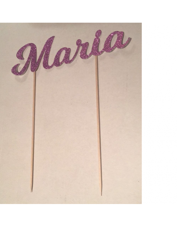 topper de tarta nombre María