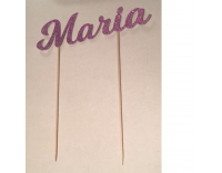 topper de tarta nombre María