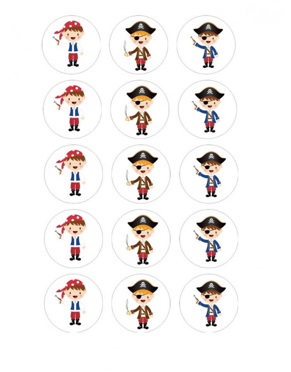 Papel de azúcar Piratas 1