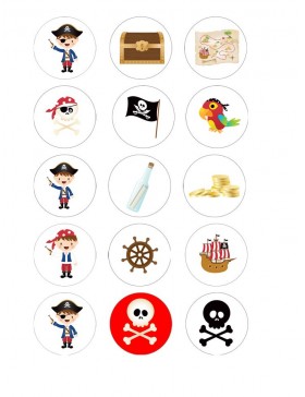 Papel de azúcar Piratas 3