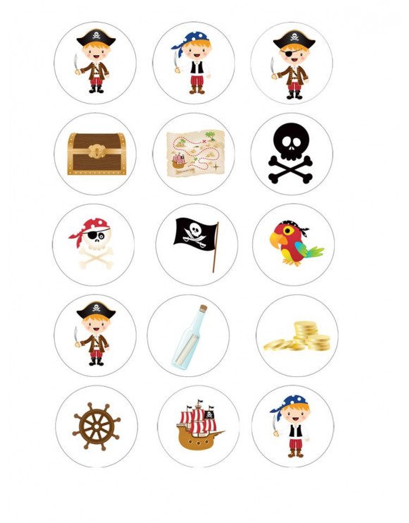 Papel de azúcar Piratas 4