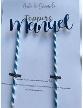 Topper Dorado Personalizado