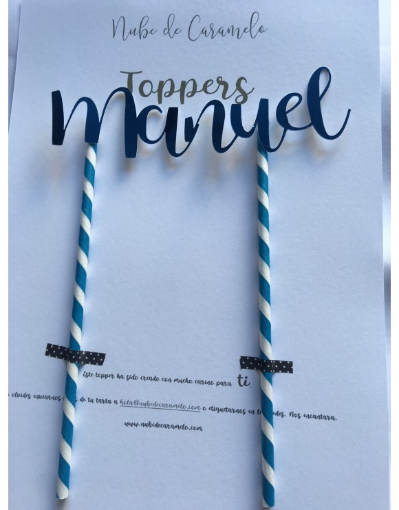 Topper Dorado Personalizado