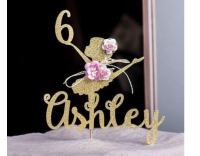 Topper Dorado Personalizado 1 línea