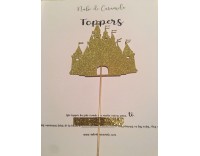 Topper castillo purpurina