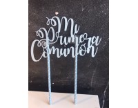 Topper Mi Primera Comunión celeste