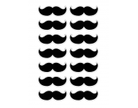 Bigotes impresos en cartulina
