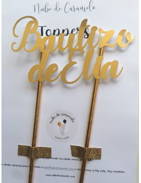 Topper Bautizo de Elia