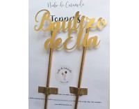 Topper Bautizo de elia