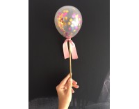 Topper Globo Mini con Confetti 2