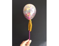 Topper Globo Mini con Confetti 2
