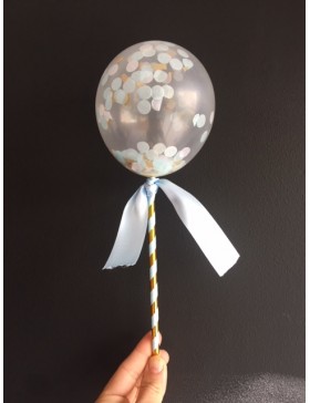 Topper Globo Mini con Confetti 3