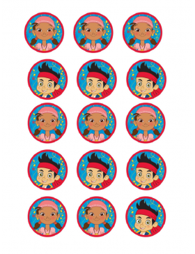 Papel de azúcar Jake y los piratas 3