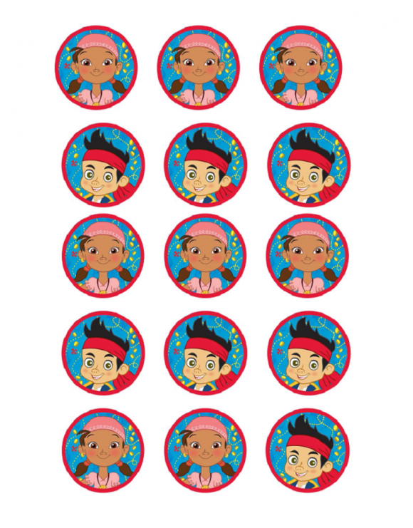 Papel de azúcar Jake y los piratas 3