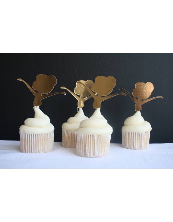 Topper set 6 bailarinas