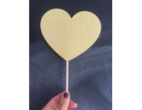Topper Corazón Dorado