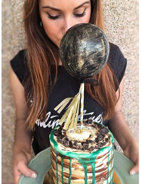 topper globo con mini tassel