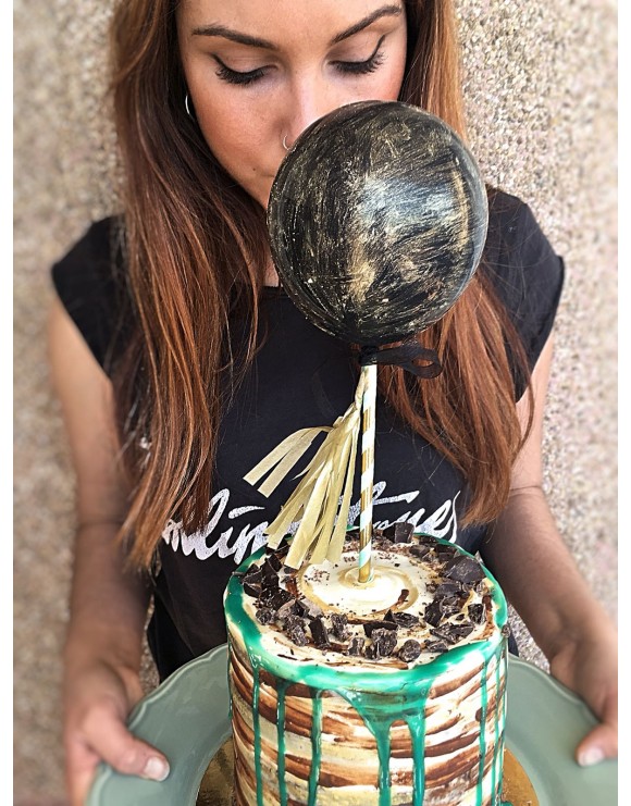 topper globo con mini tassel