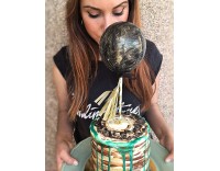 topper globo con mini tassel