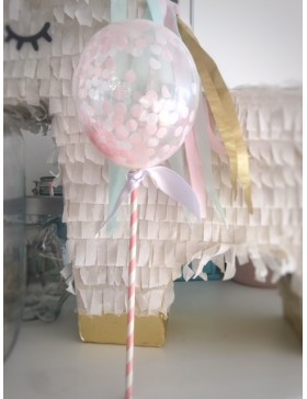 Topper Globo Mini con Confetti 5