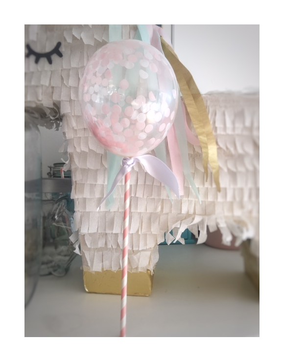 Topper Globo Mini con Confetti 5