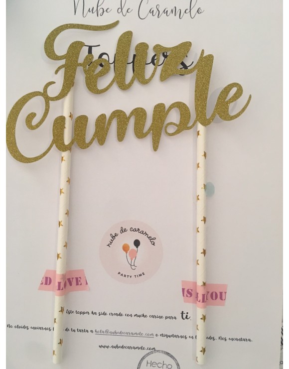 Topper feliz cumple
