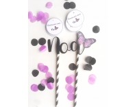 Topper mariposa personalizable 2