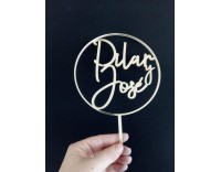 Topper aro metacrilato espejo