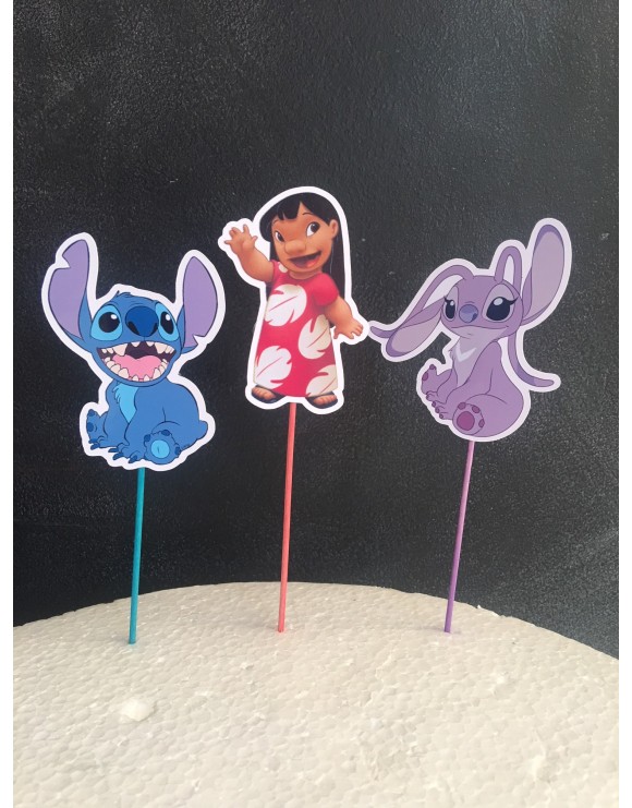 Topper Kit lilo y stitchL 3 unds