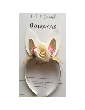 Diadema conejito + número